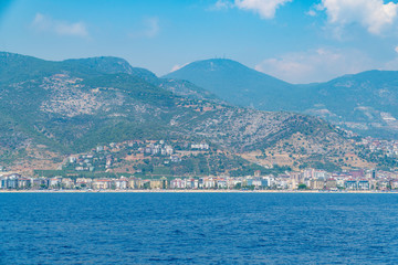 Fototapeta na wymiar Views of the Mediterranean coast. Mountainous terrain