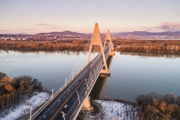 Megyeri-bridge over the Danube river