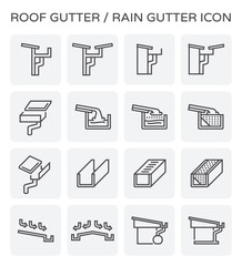 roof gutter icon