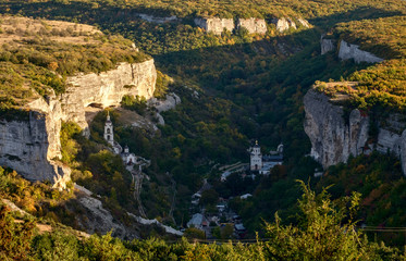 Fototapeta na wymiar Bakhchisaray Cave Monastery, Crimea