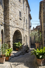 Fototapeta na wymiar Historic town of Baschi (Umbria, Italy)