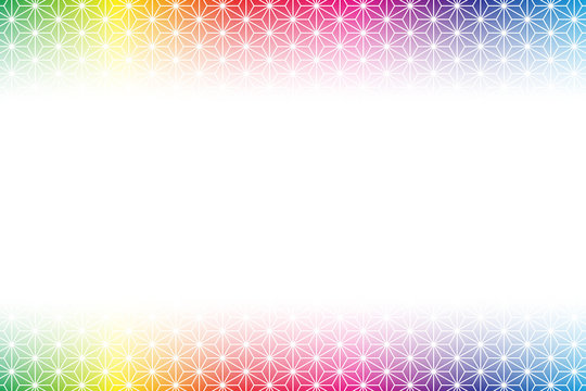 #Background #wallpaper #Vector #Illustration #design #free #free_size #charge_free #colorful #color rainbow,show business,entertainment,party,image  背景素材,和風イメージ,麻の葉,柄,パターン,日本風,コピースペース,東洋,伝統模様,中抜,広告,雅