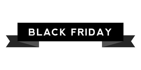 Black friday ribbon