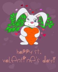 Vector Illustration of Happy Saint Valentine's Day