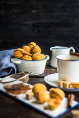 Dessert concept with tea