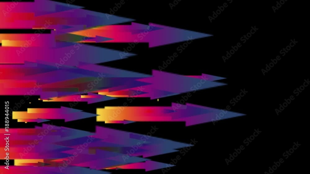 Poster neon abstract arrows on black background. dark arrows background for technology computer graphic int