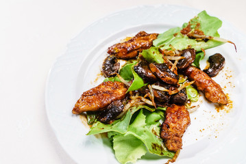 salad with chicken