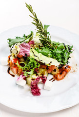 greek salad with hearbs