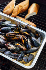 grilled mussels with herbs © Maksim Shebeko