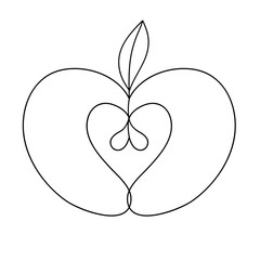 Apple Icon. Apple vector.