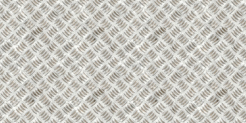 Fototapeta premium Wide silver metallic floor aluminum industrial textured background