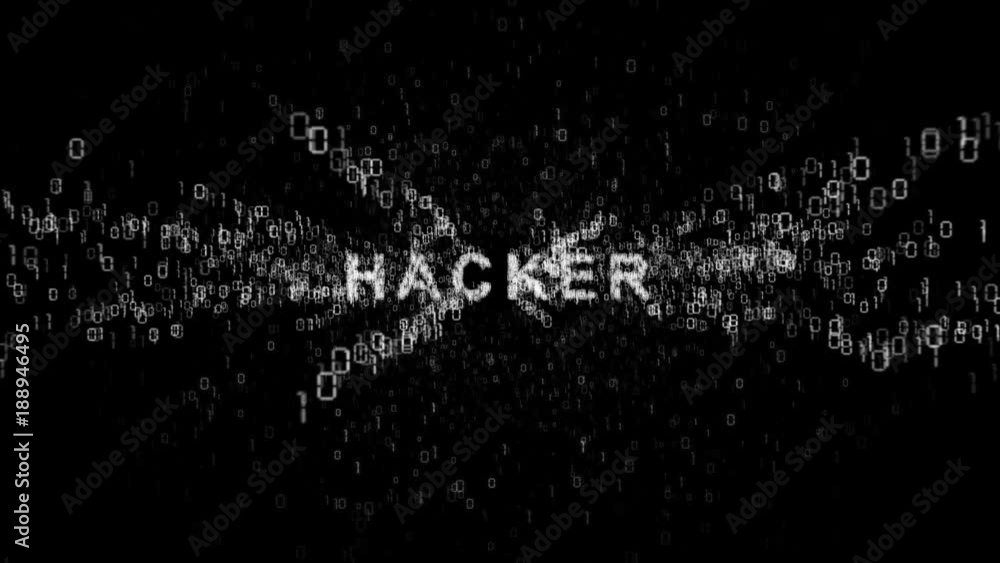 Poster hackers. the problem of internet security.