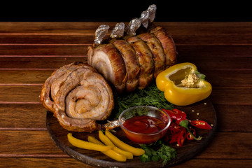 Baked meat loaf