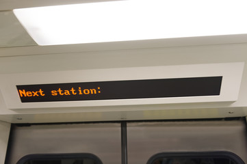 Large blank billboard on a street wall, banners with room to add your own text