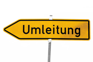 Umleitungsschild