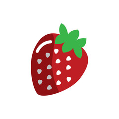 strawberry fruit icon image vector illustration design