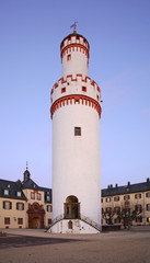 Obraz premium White Tower (Schlossturm) in Bad Homburg. Germany