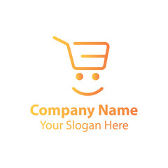 Happy shop logo design