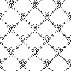 Voodoo Doll Tied Texture Pattern