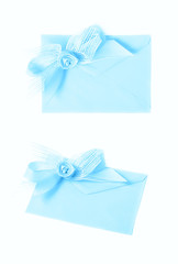 Paper envelope decorated with the bow