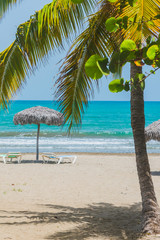 Sand beach in Cuba
