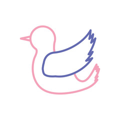 bird of peace  vector illustration