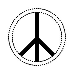 peace symbol  vector illustration