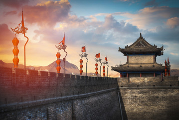Xian city wall.