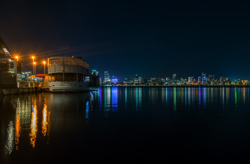 perth city skyline at night