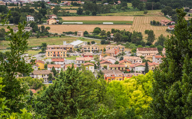 Fototapeta na wymiar The splendid City of Loreto, tucked inside the countryside of the Marches Region, Italy