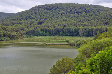 Beautiful lake Panta de Foix, Catalonia, Spain
