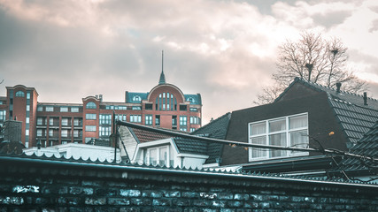 Majestic building behind a wall