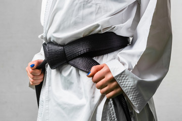 Black Belt Karate Martial Art - obrazy, fototapety, plakaty