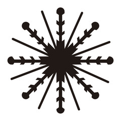 Isolated snowflake icon