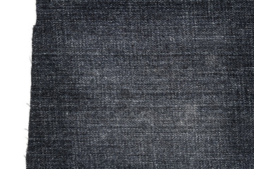 Piece of dark jeans fabric