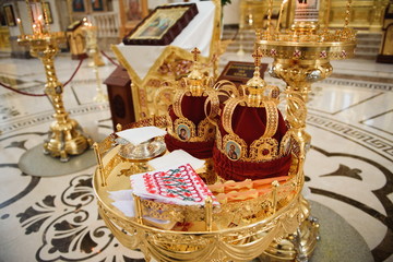 Crown for Wedding in Orthodox church gold