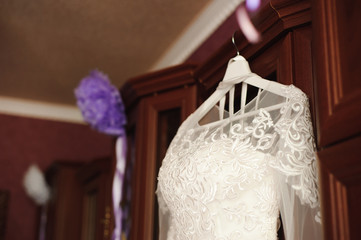 Bride wedding details - wedding dress
