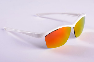 Sunglasses  on white background in a studio shot