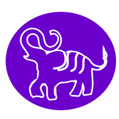 Simple modern elephant logo, elegant and stylish