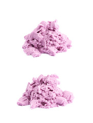 Pile of kinetic sand isolated