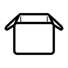 Isolated box icon