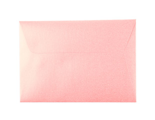 Closed paper envelope isolated