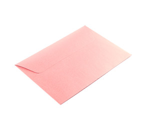 Closed paper envelope isolated