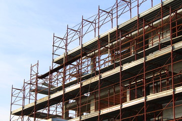 Cantiere edile in inverno