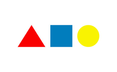 Three basic shapes logo