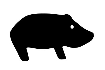 Wildschwein-Silhouette