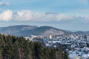 Fototapeta na wymiar Blick über Winterberg
