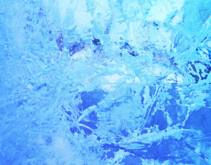 Fototapeta na wymiar Colorful ice. Abstract ice texture.