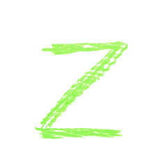 Obraz premium Single hand drawn letter isolated