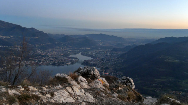 Panorama della conca di Lecco